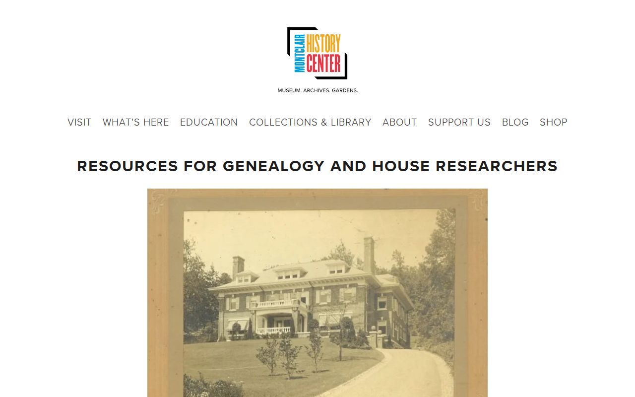 Montclair city directory house history research guide