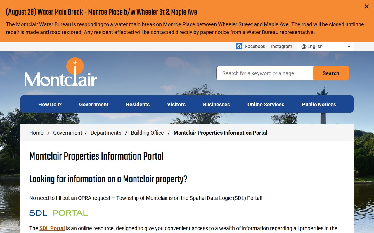 Montclair residents directory property portal search options