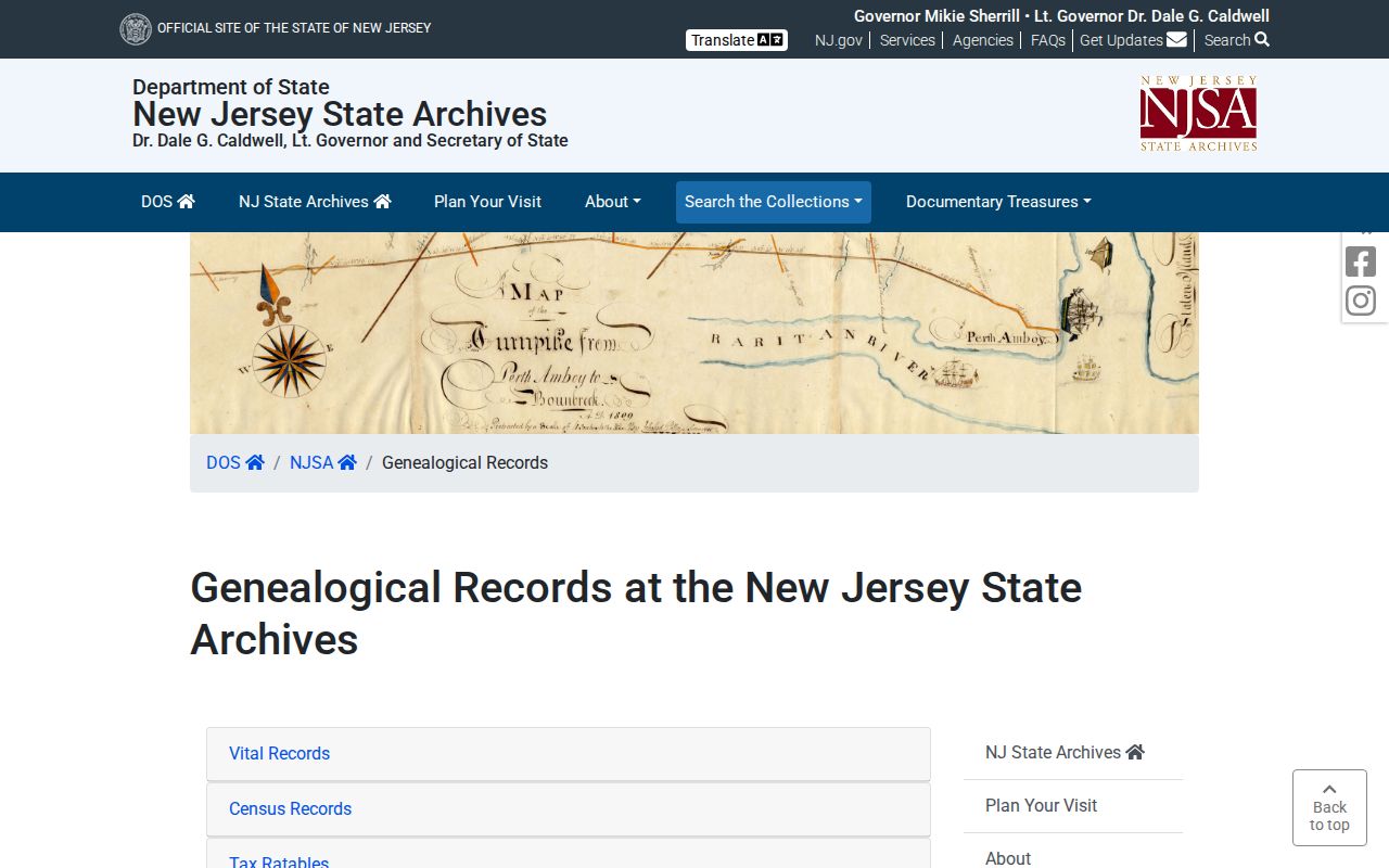 Montclair previous residents research through New Jersey State Archives genealogy collections